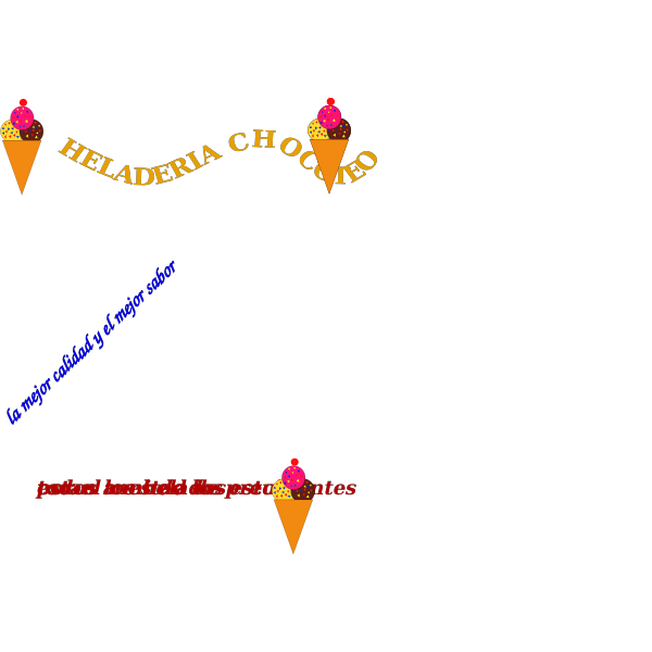 SVG anuncio de la heladeria