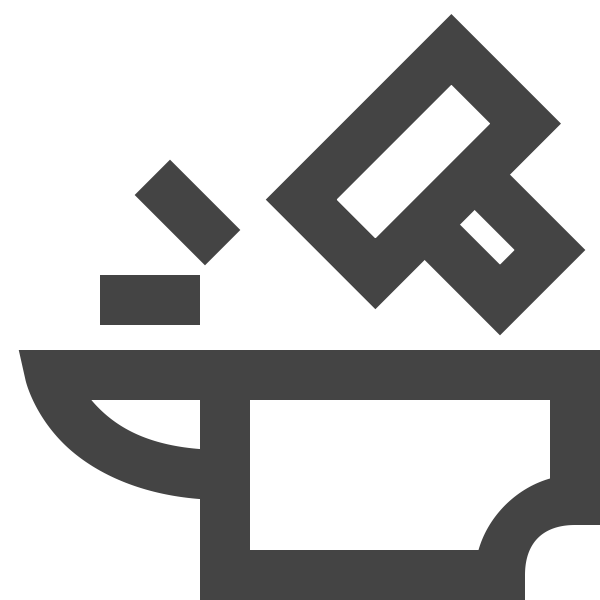 SVG Anvil amp hammer