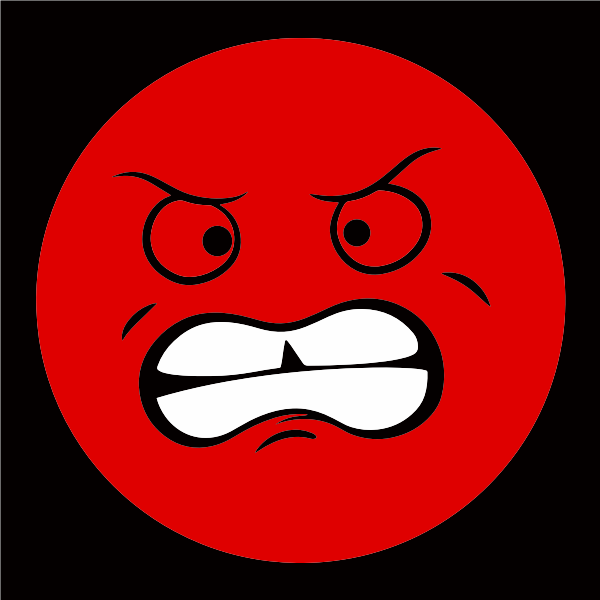 SVG Anxious smiley