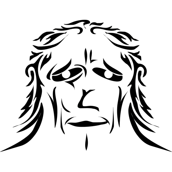 SVG Apish face vector image