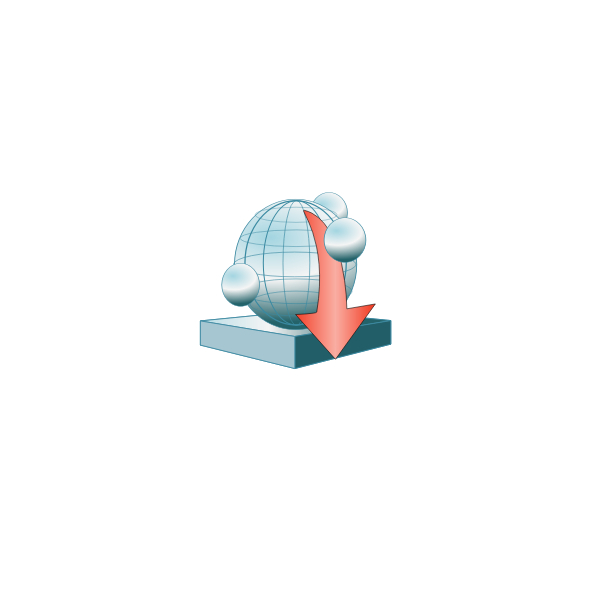 SVG App server platform down vector clip art