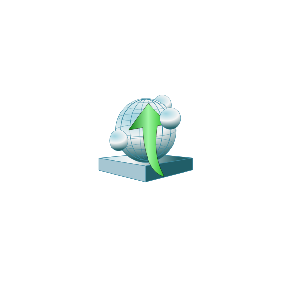 SVG App server platform up vector image