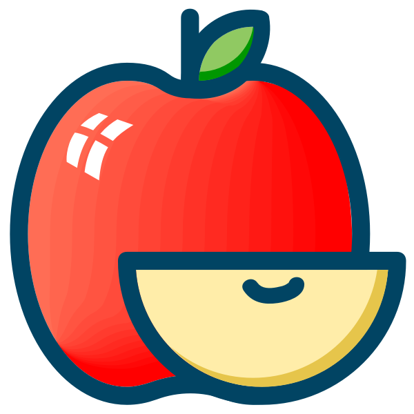 SVG Apple and slice