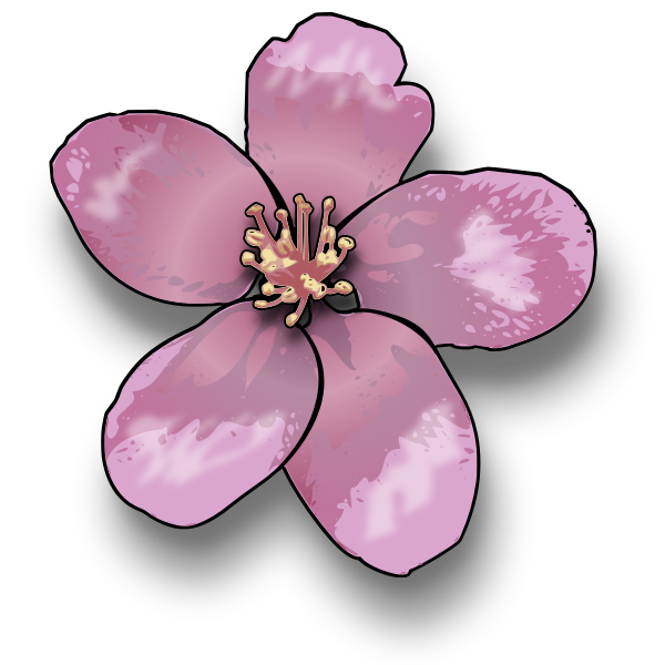 SVG Apple blossom vector clip art