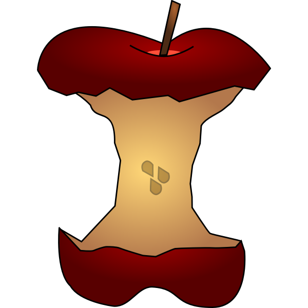 SVG Apple core