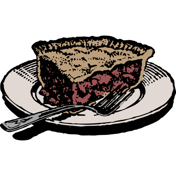 SVG Apple pie slice