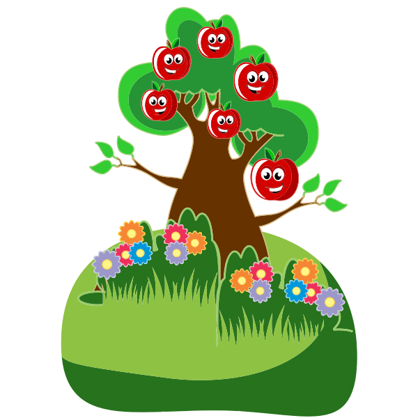 SVG Apple tree