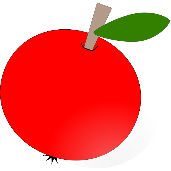 SVG Apple vector drawing