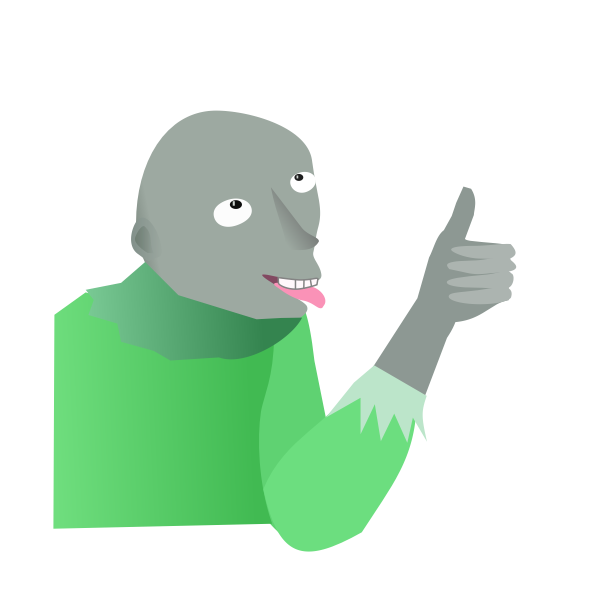 SVG approve person character
