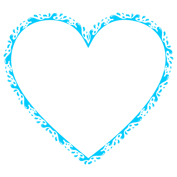 SVG Aqua heart