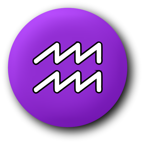 SVG Aquarius purple symbol