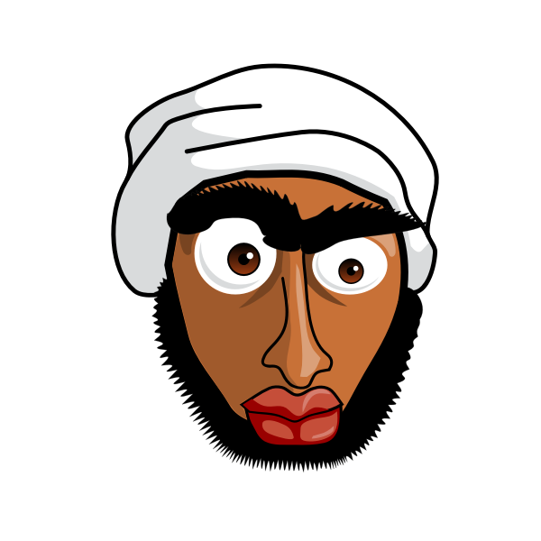 SVG Arabic man vector graphics