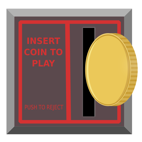 SVG Arcade coin slot
