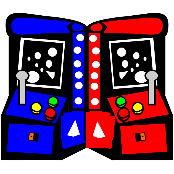 SVG Arcade machines comic vector drawing