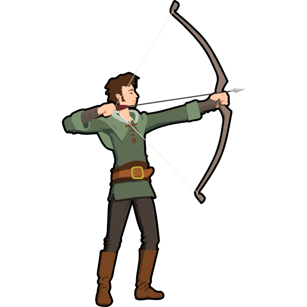 SVG Archer vector illustration