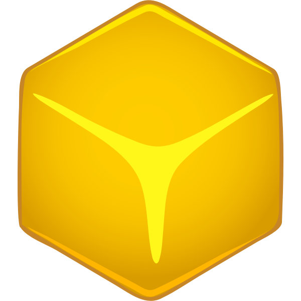 SVG Architetto -- cubo giallo