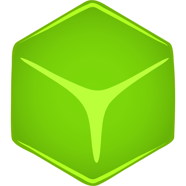 SVG Architetto -- Cubo verde