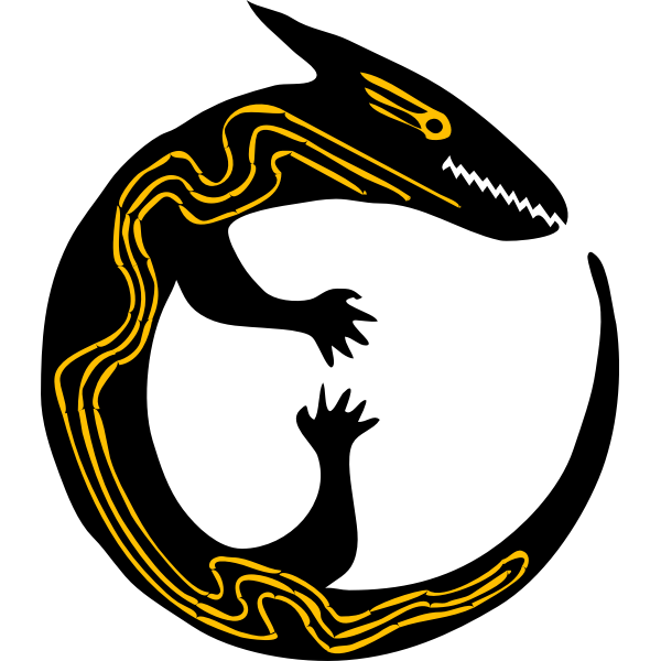 SVG Architetto -- lucertola arratolata