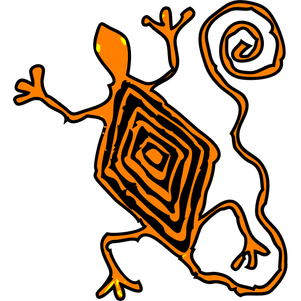 SVG Architetto -- lucertola maya