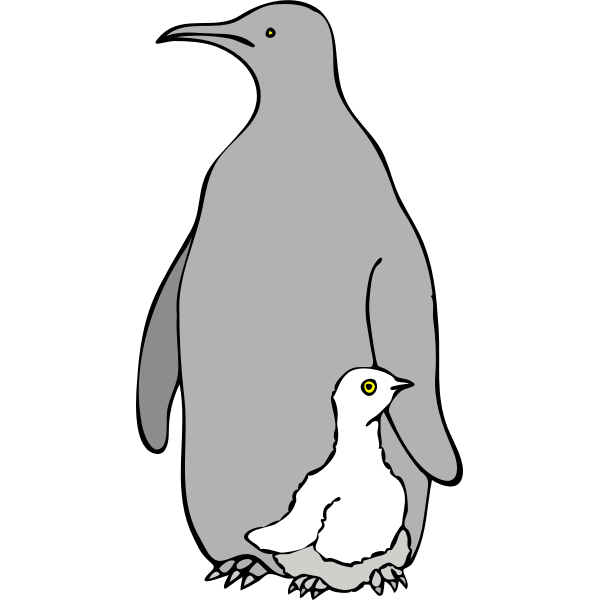 SVG Architetto -- pinguino col piccolo