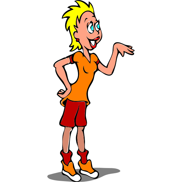 SVG Architetto -- ragazza bionda