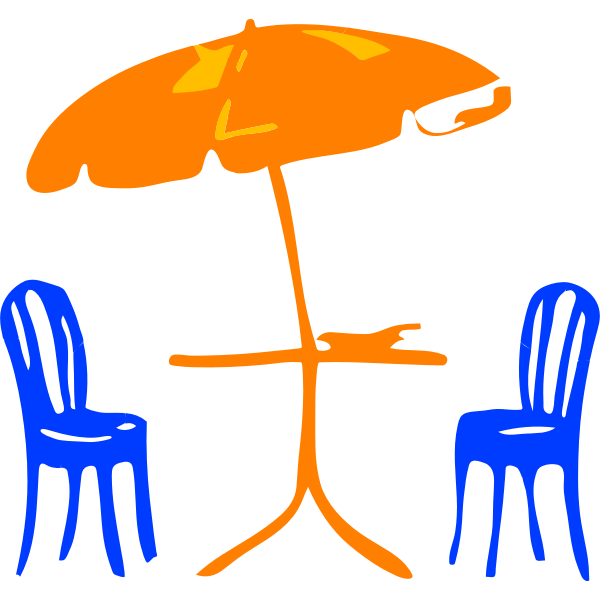 SVG Architetto -- sedia e ombrelloni