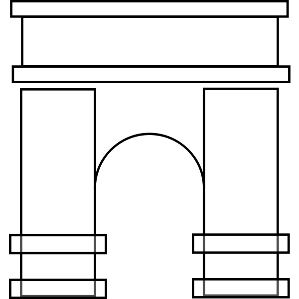 SVG Arco di Traiano a Benevento