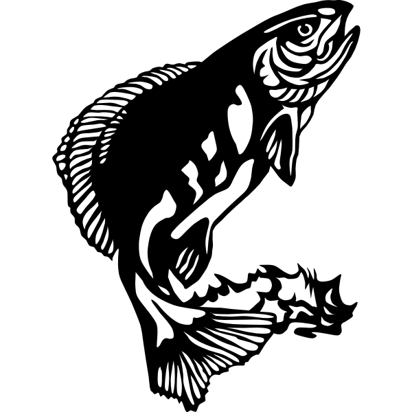 SVG Arctic Greyling Stylized