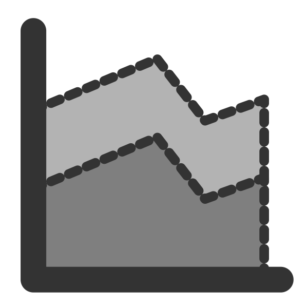 SVG Areas graph icon