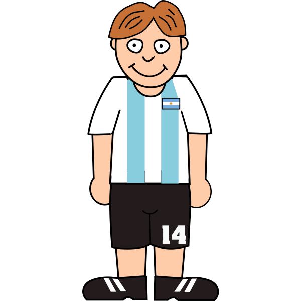 SVG Argentinian soccer player