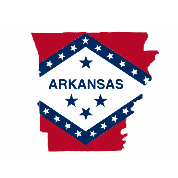 SVG Arkansas state flag