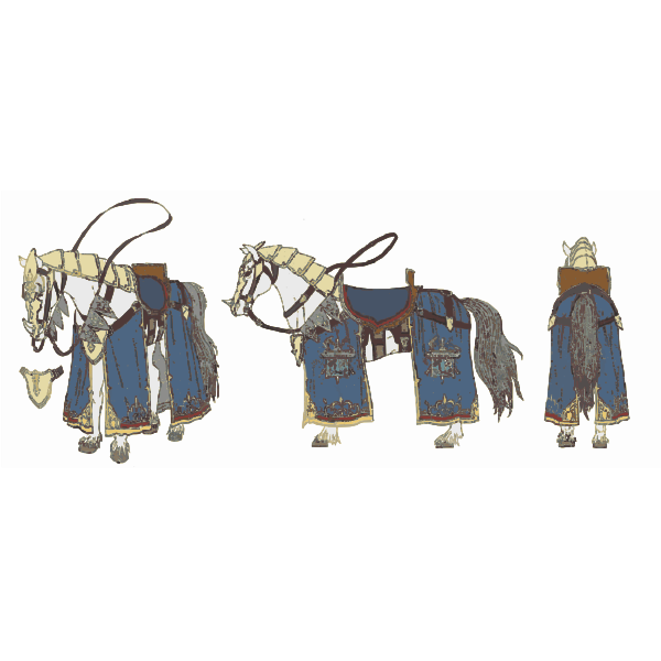 SVG Armored horses