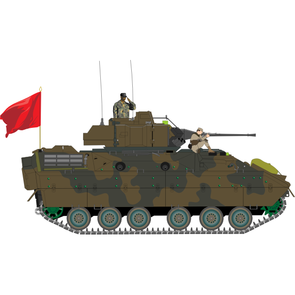 SVG Armored vehicle with soldiers