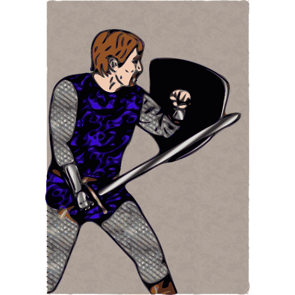 SVG Armored warrior