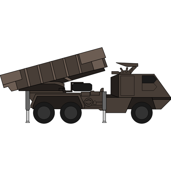 SVG Army truck with weapon