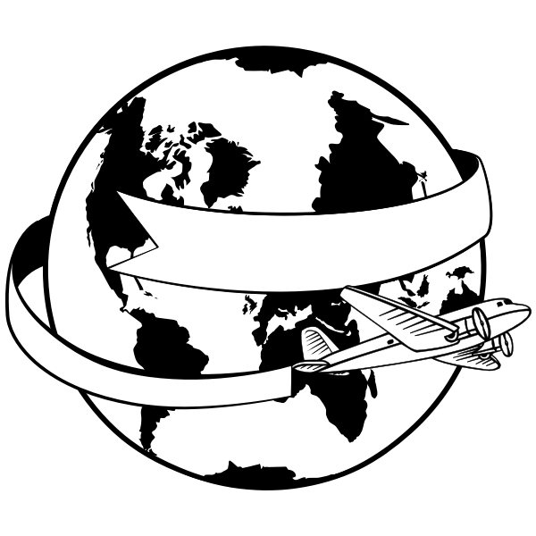 SVG Around the world banner