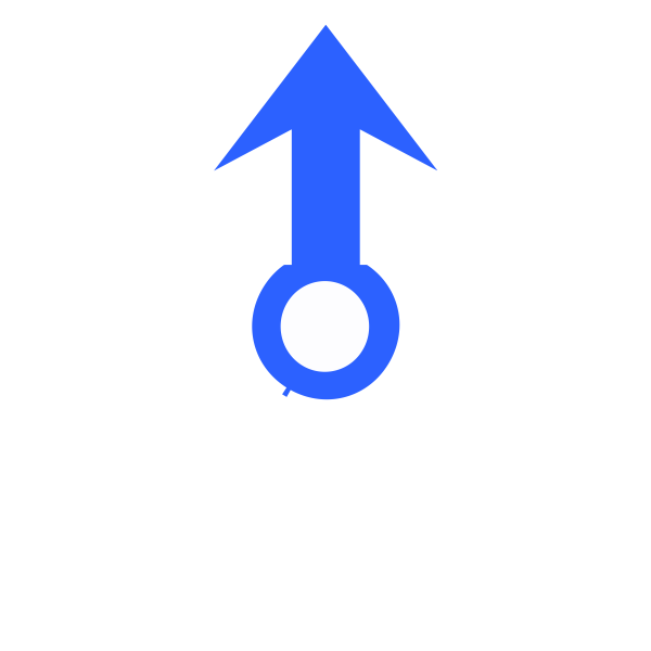 SVG arrow direction blue 48