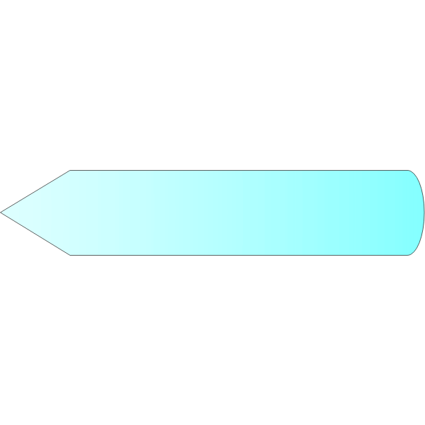 SVG arrow left cyan