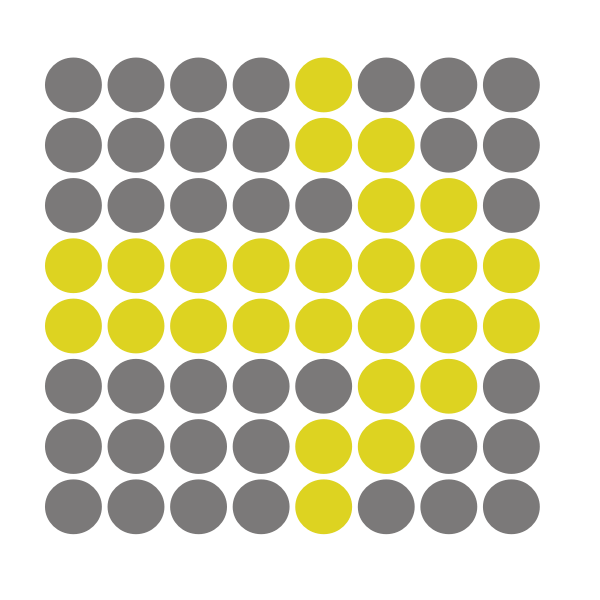 SVG Arrow made of dots