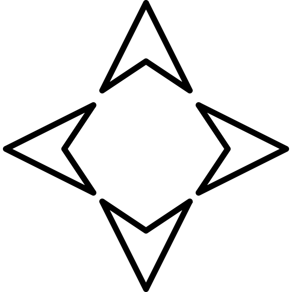 SVG Arrow pointer all directions vector graphics