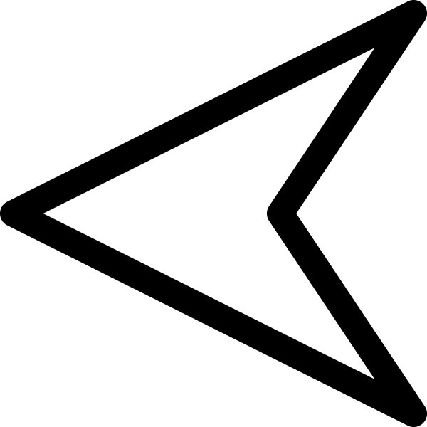 SVG Arrow pointer left vector image