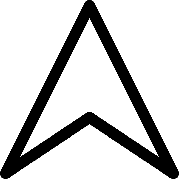 SVG Arrow pointer up vector image