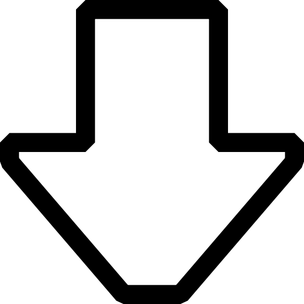 SVG Arrow pointing down vector image