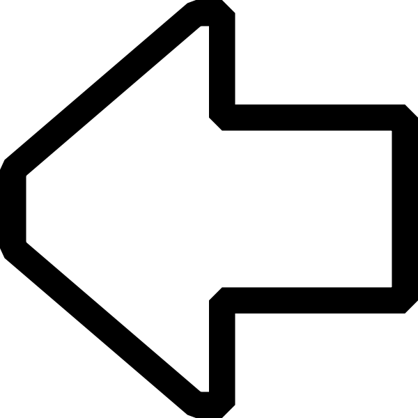 SVG Arrow pointing left vector image