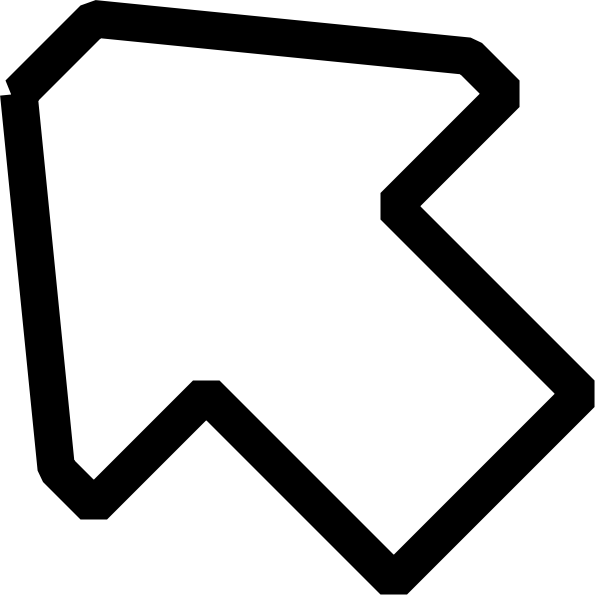 SVG Arrow pointing up left vector image