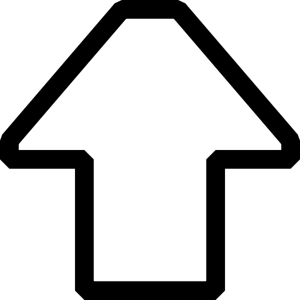 SVG Arrow pointing up vector image
