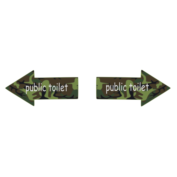 SVG arrow public toilet