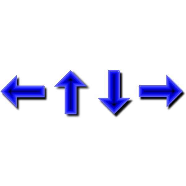 SVG Arrow set with deep