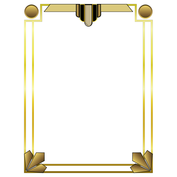 SVG Art Deco Border Decoration