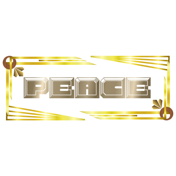 SVG Art Deco Peace